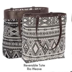 Summer & Winner Purse 2  In 1 Reversible Tote - Rio Weave
